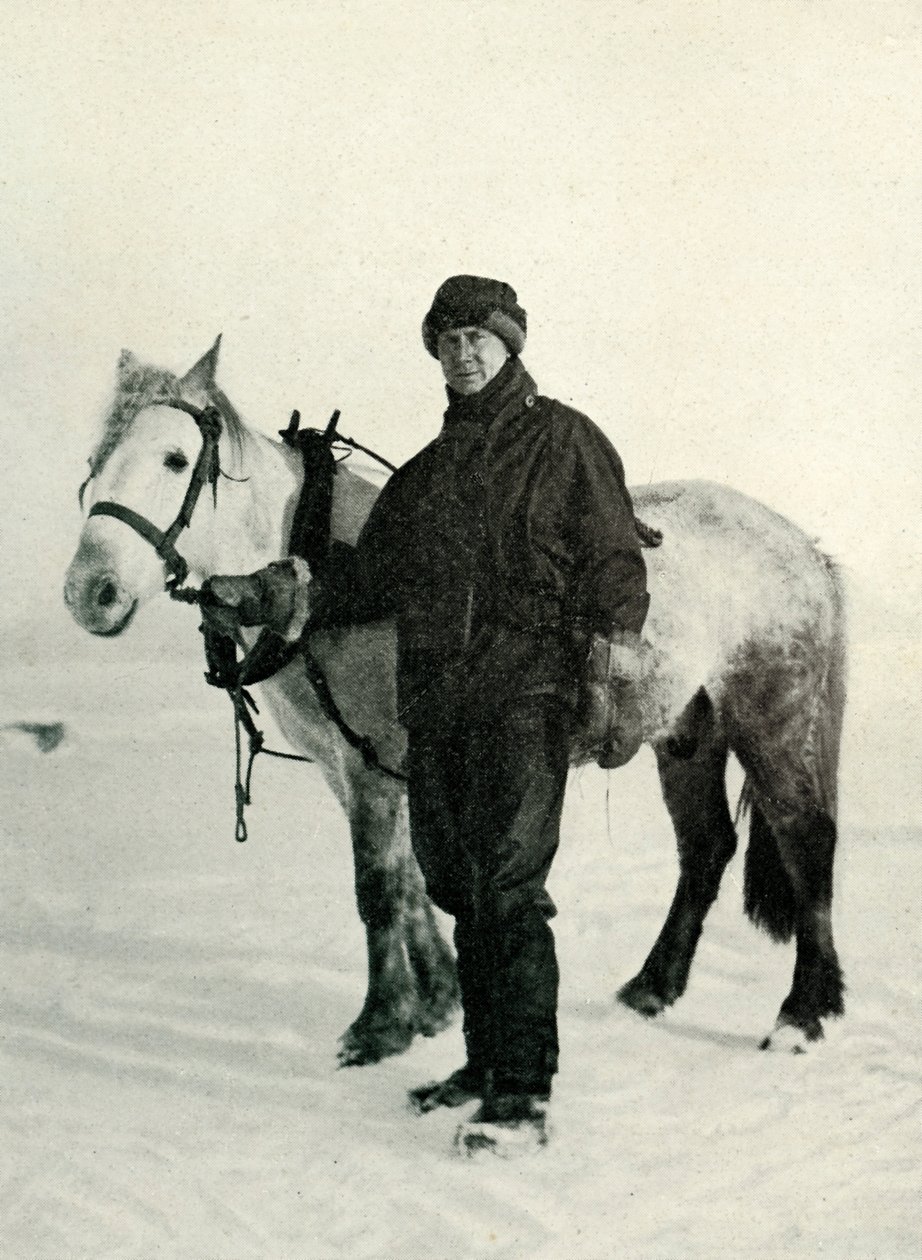 Dr. Wilson y el pony Nobby, c1911 de Herbert Ponting
