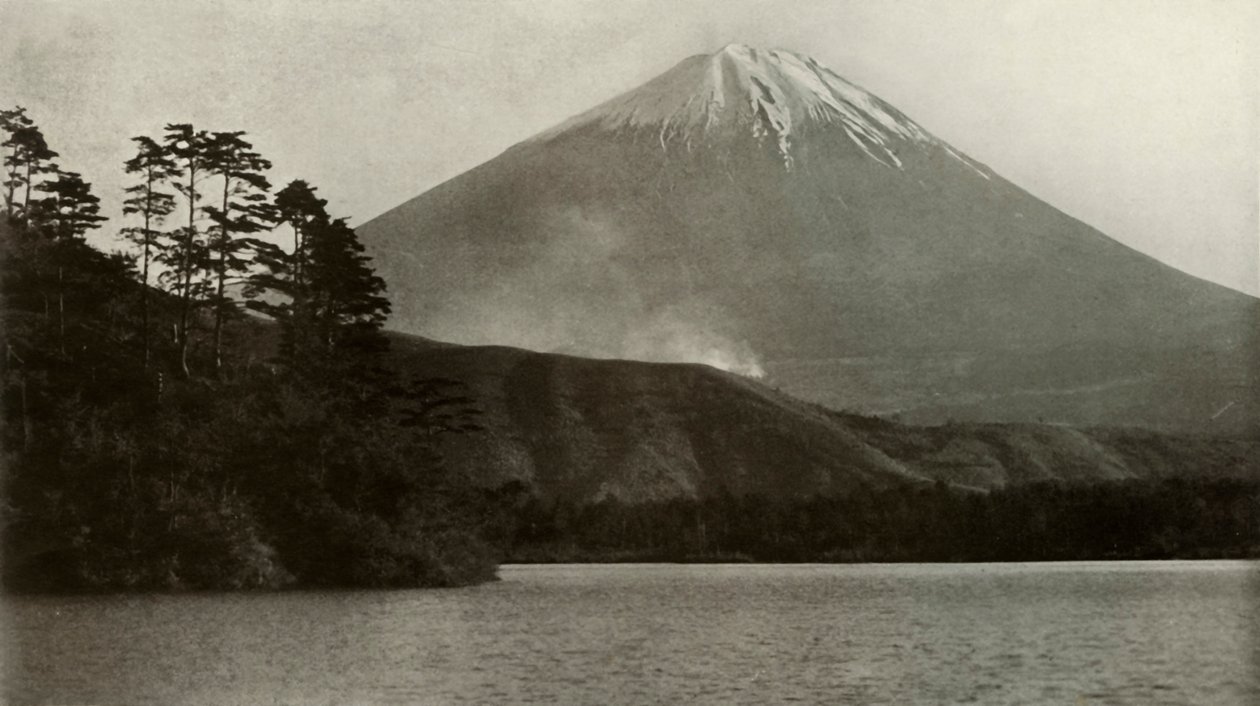 Fuji desde Nishi-No-Umi de Herbert Ponting