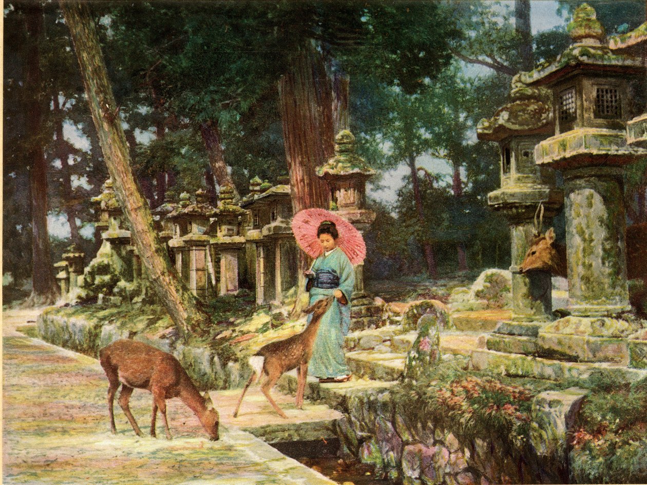 Nara, el Corazón del Viejo Japón, 1910 de Herbert Ponting