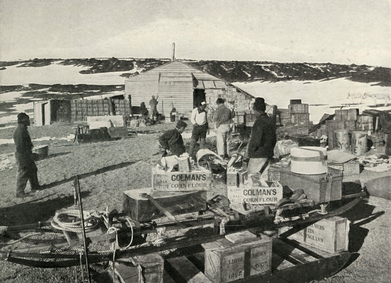 La condición de los asuntos una semana después del desembarco, 1911 de Herbert Ponting