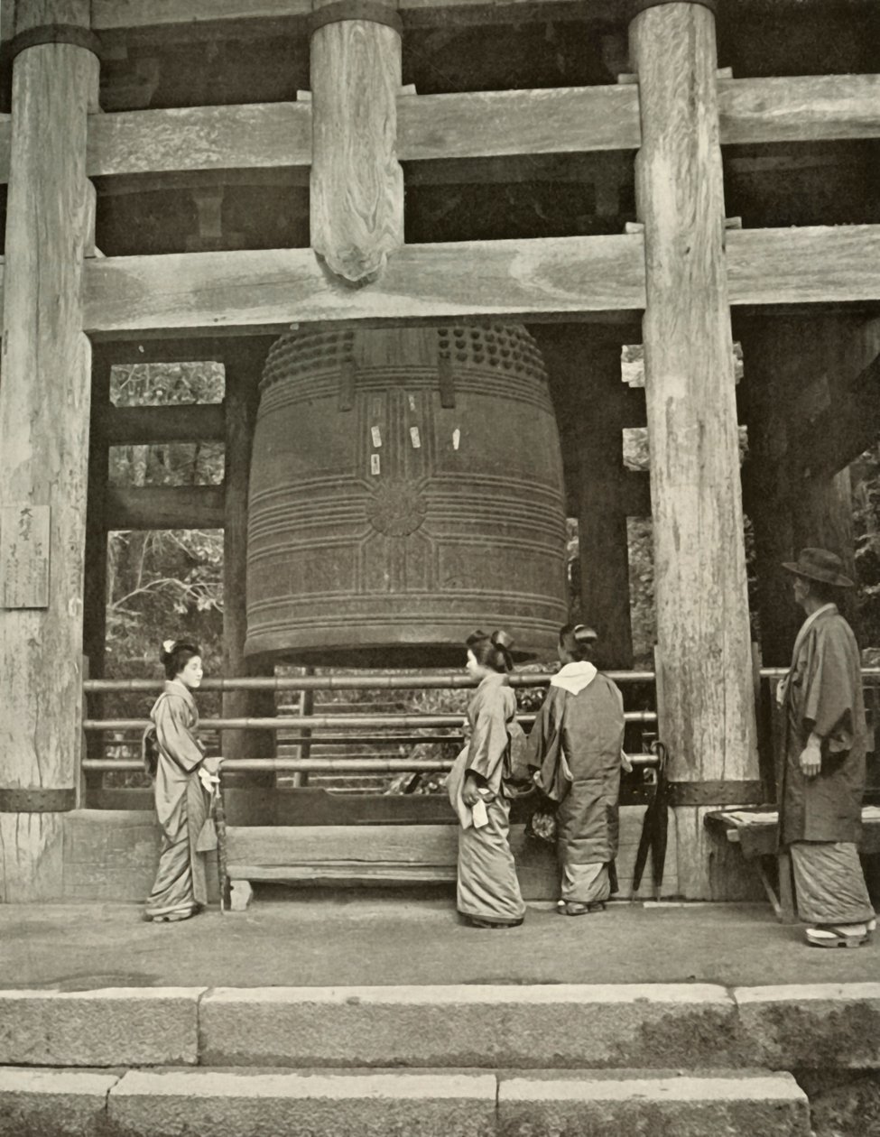La Gran Campana en el Templo Chio-In, 1910 de Herbert Ponting