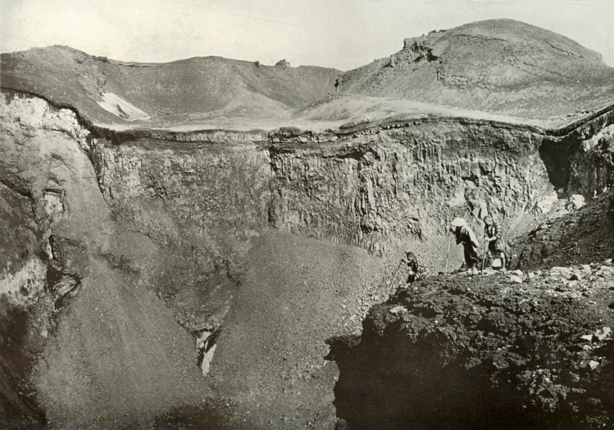 El cráter sagrado de Fuji-San, 1910 de Herbert Ponting