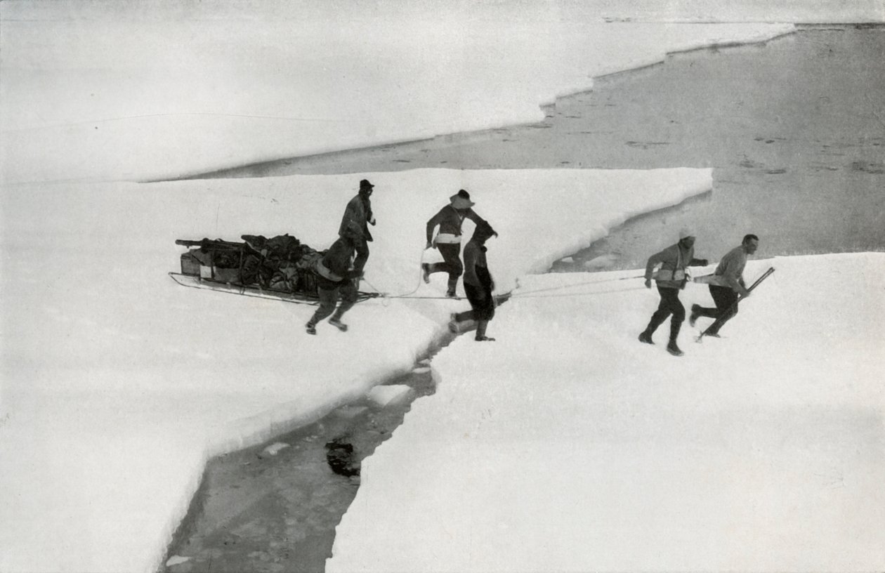 El alivio del Partido Occidental por el Terra Nova, 18 de febrero de 1913 de Herbert Ponting