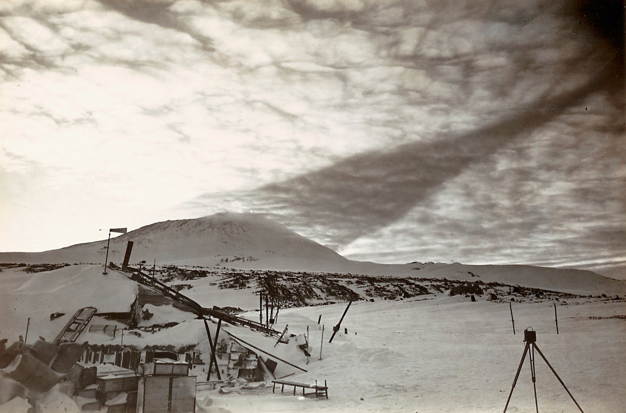 El cielo en la Antártida de Herbert Ponting