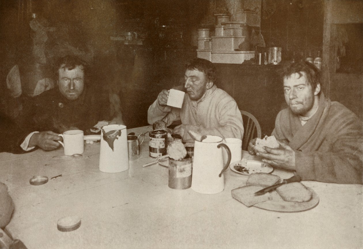 Wilson, Bowers y Cherry-Garrard en su regreso de Cape Crozier, 1 de agosto de 1911, 1913 de Herbert Ponting