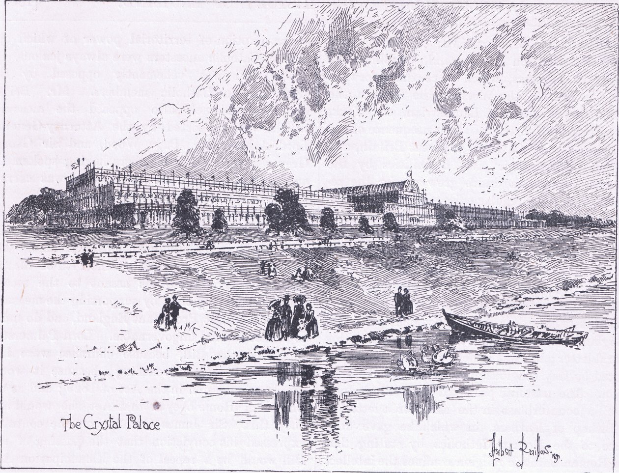 El Palacio de Cristal en Hyde Park, Londres, 1851 d.C. de Herbert Railton