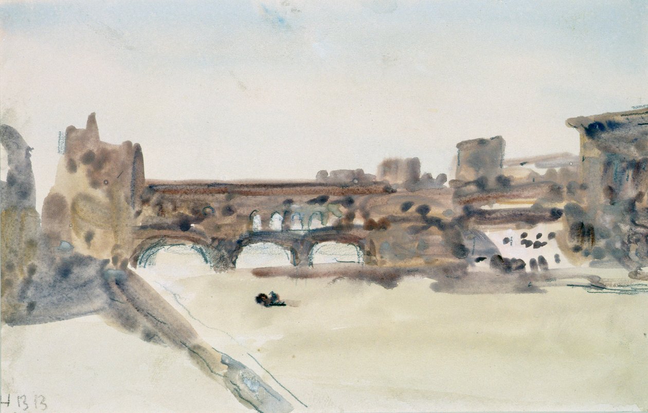 El Ponte Vecchio, Florencia de Hercules Brabazon Brabazon
