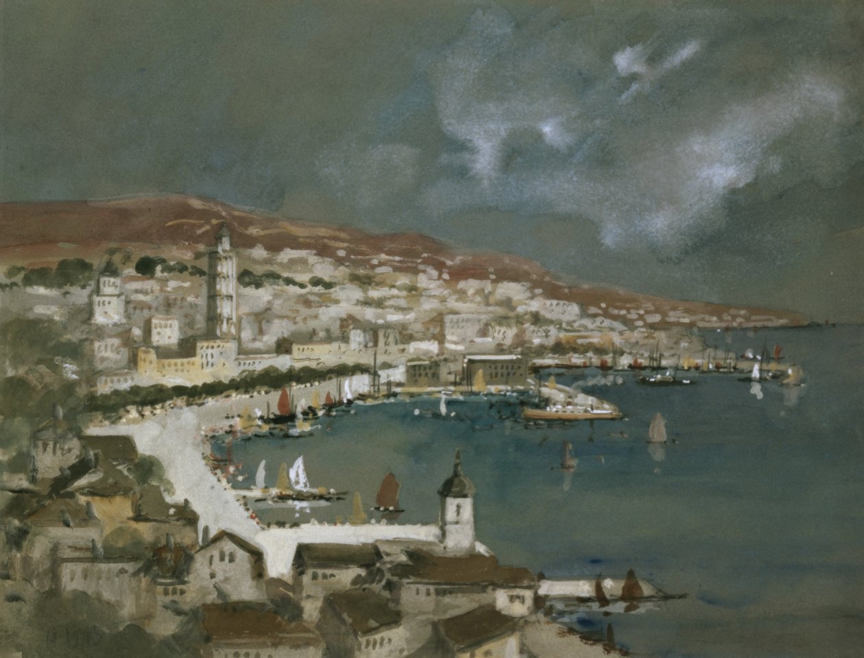 El puerto de Split, Croacia de Hercules Brabazon Brabazon
