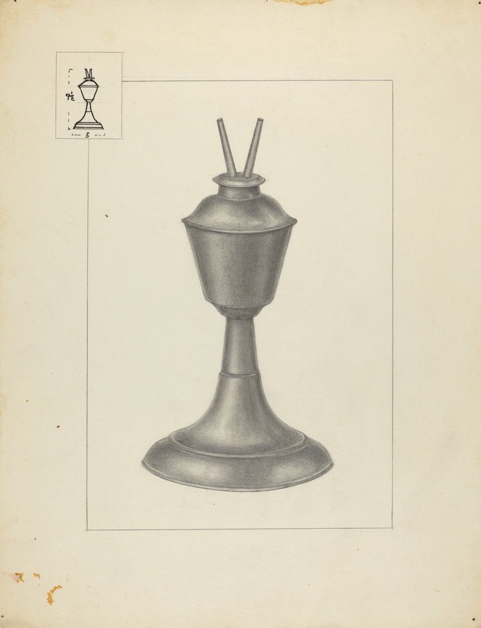 Lámpara de camfeno de Herman Bader
