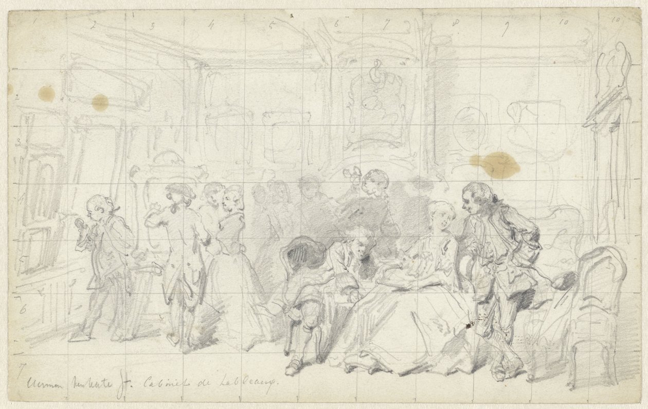 Contemplación del arte en una antigua casa holandesa
Cabinet de tableaux (título en el objeto) de Herman Frederik Carel ten Kate