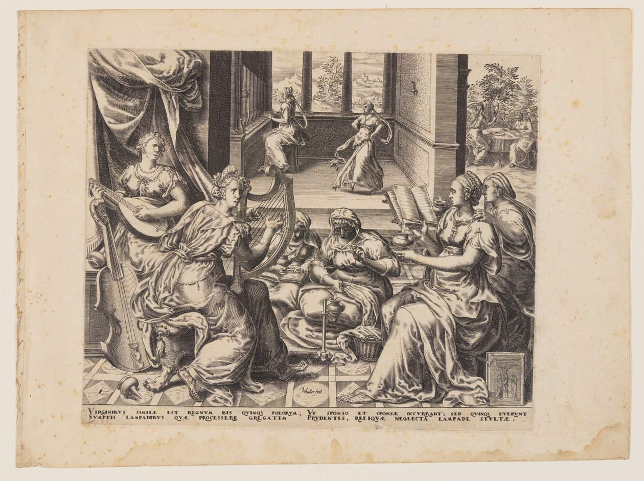 Parábola de las Vírgenes Sabias e Insensatas: Las Vírgenes Sabias de Herman Jansz. Muller