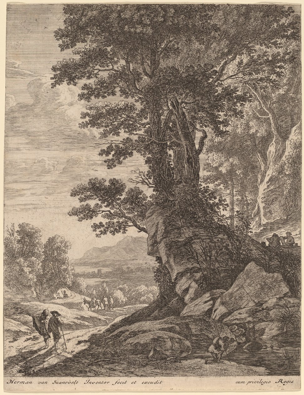 Un grupo de árboles de Herman van Swanevelt