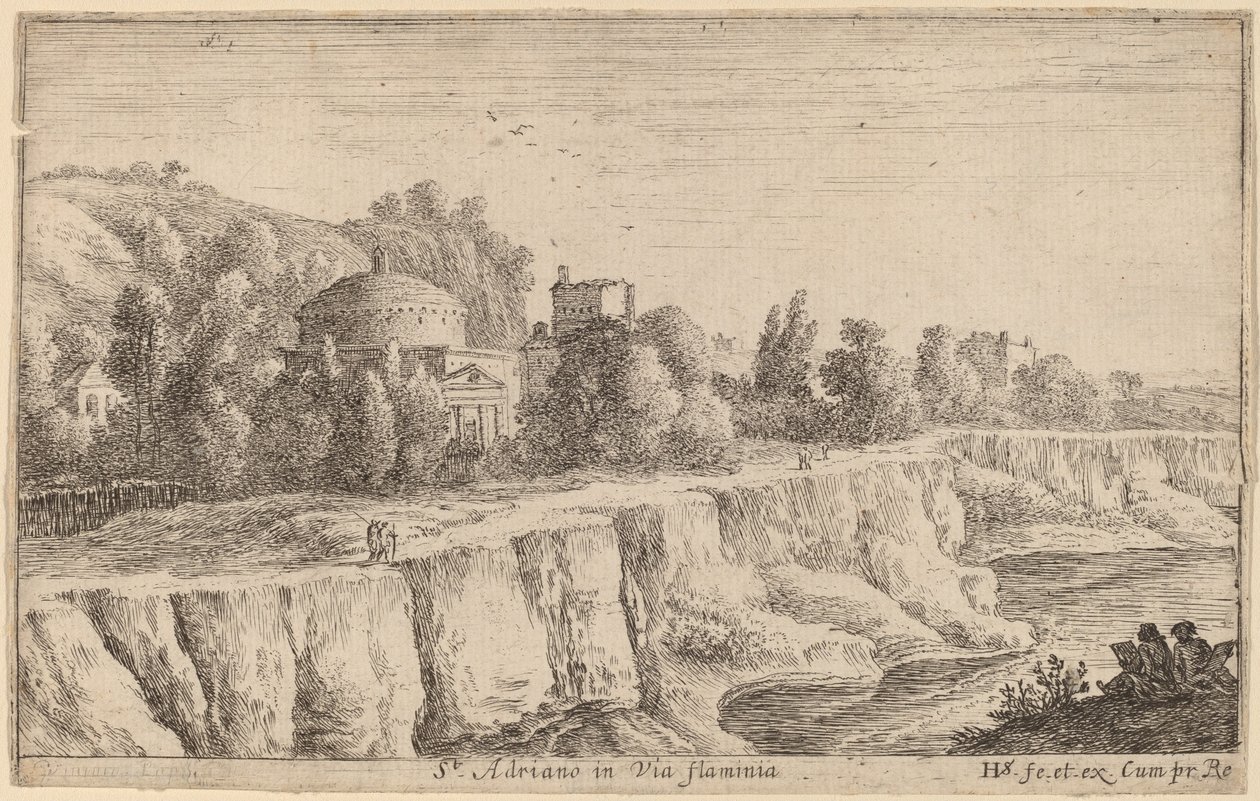 Iglesia de San Adrián en la Vía Flaminia de Herman van Swanevelt