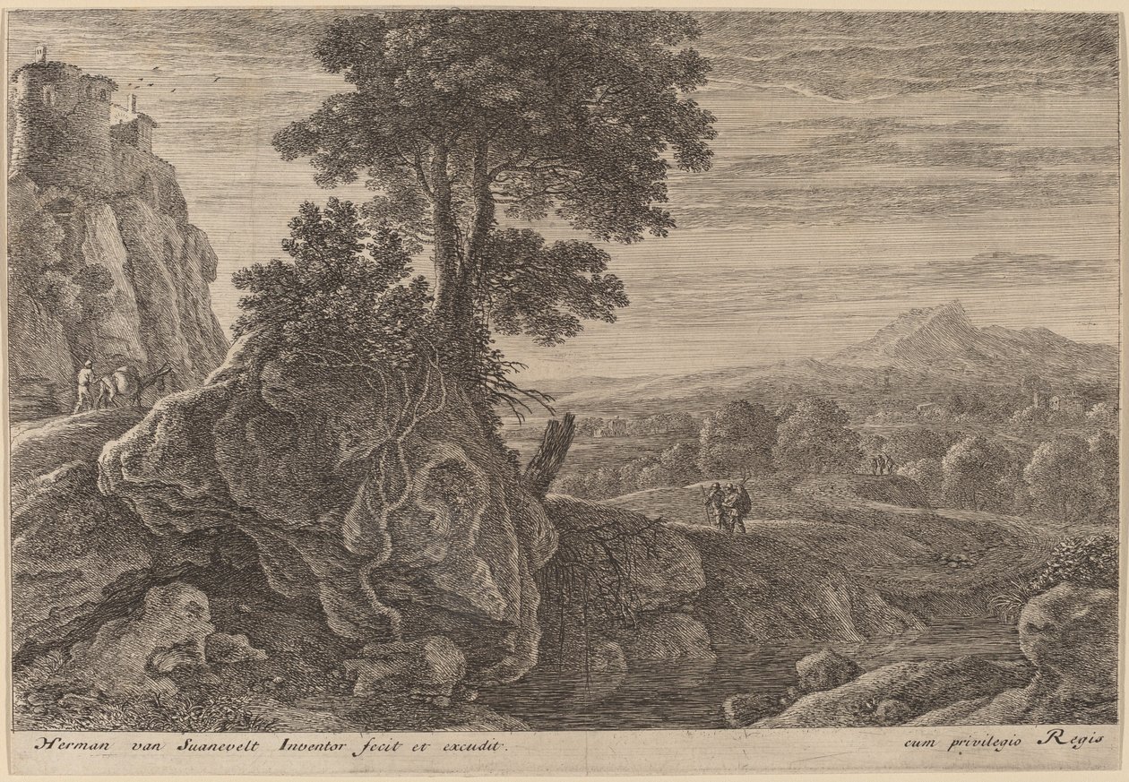 Casa en una Roca de Herman van Swanevelt