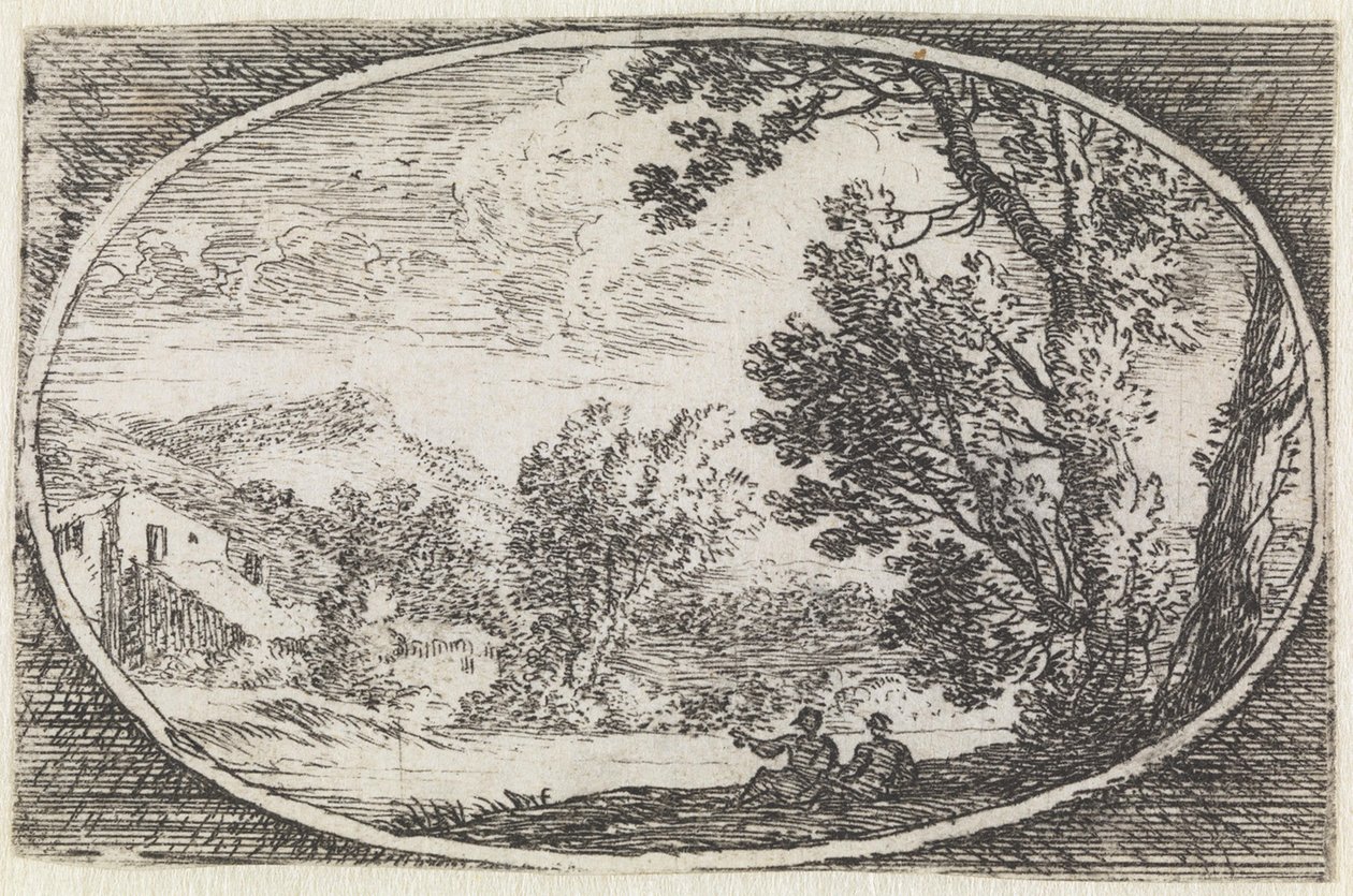 Paisaje (n.º 21 de la serie: «variae campestrum fantasiae») de Herman van Swanevelt
