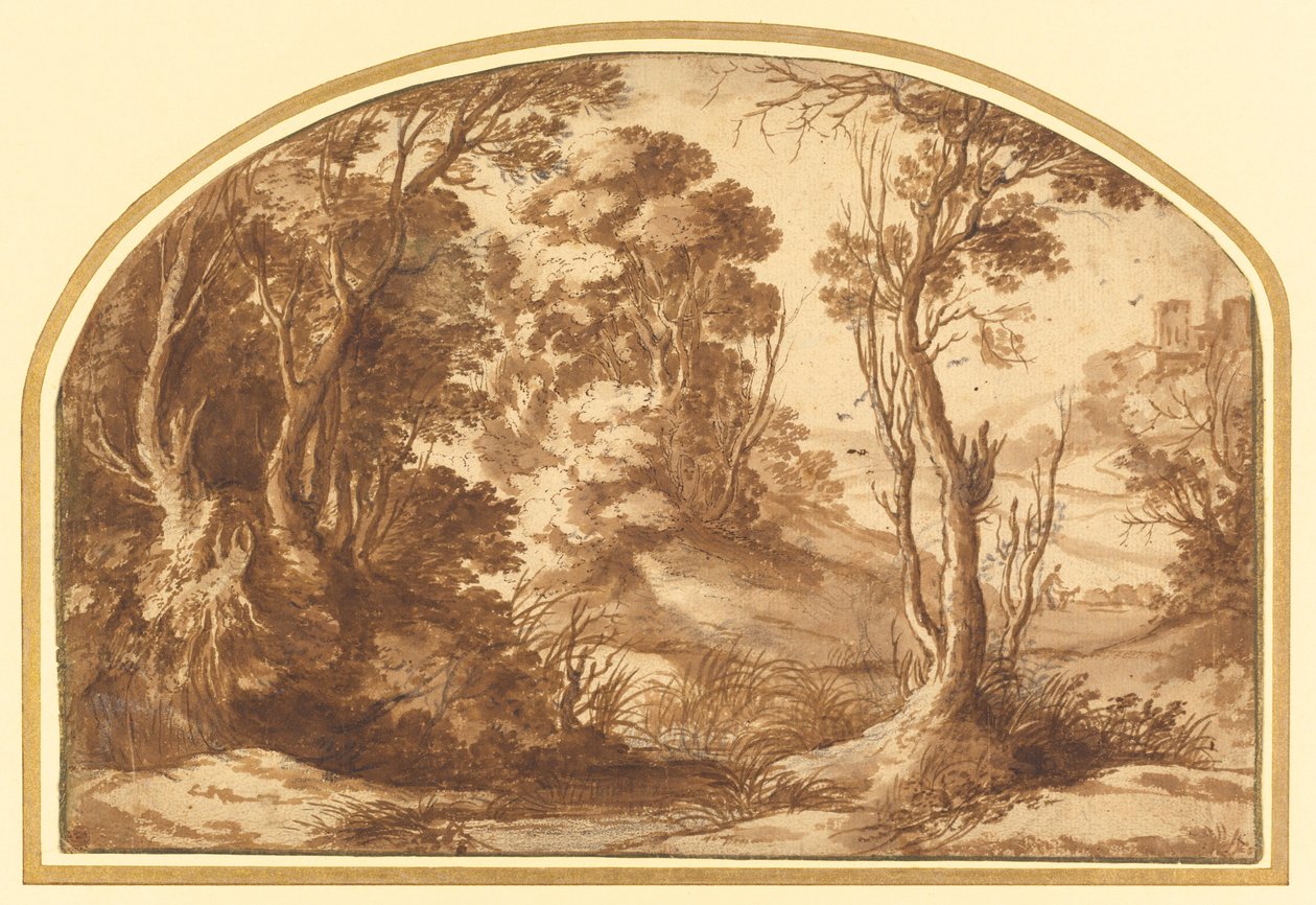 Estanque al Borde de un Bosque de Herman van Swanevelt