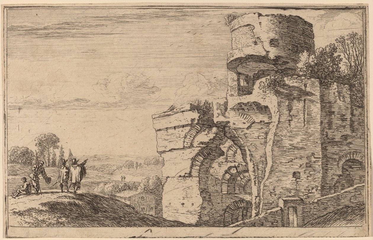 Ruinas en la Colina Palatina de Herman van Swanevelt
