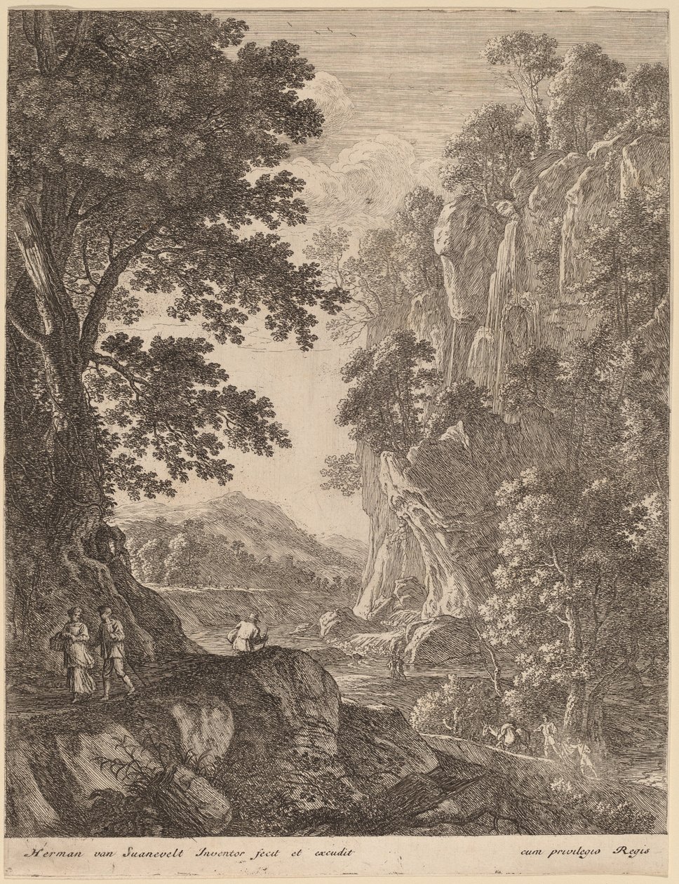 La Gran Cascada de Herman van Swanevelt