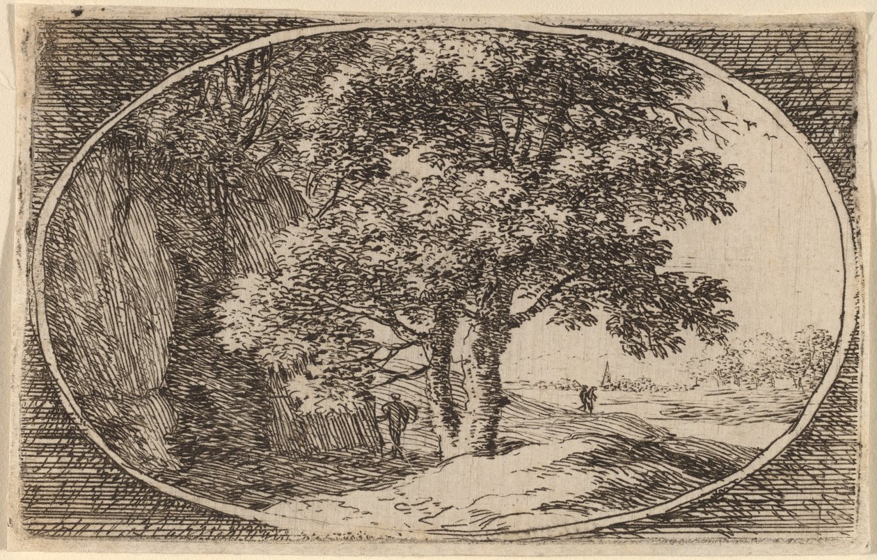 El árbol con un tronco doble de Herman van Swanevelt