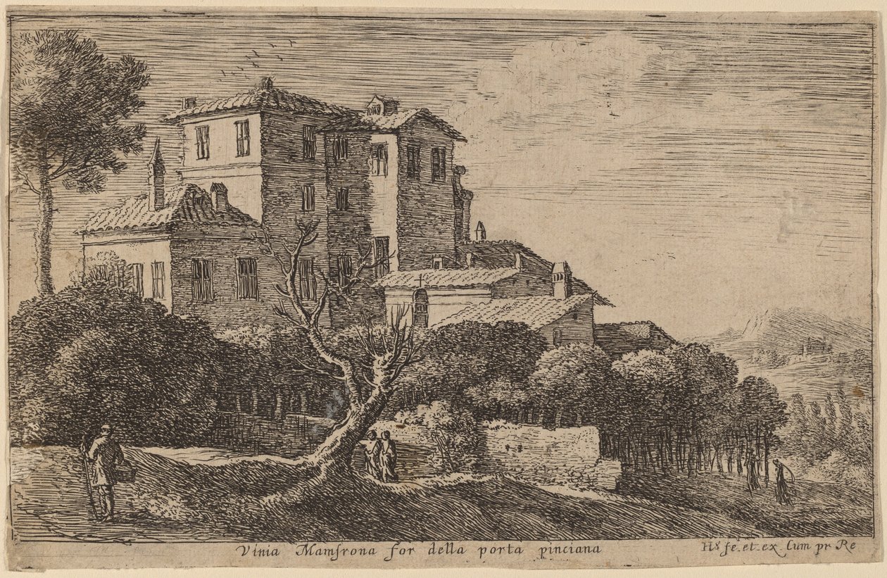 Vista del Viñedo de la Villa Mamsrona de Herman van Swanevelt