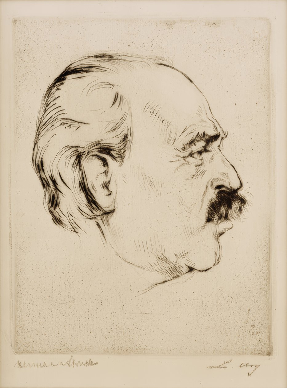 Retrato de Lesser Ury de Hermann Struck