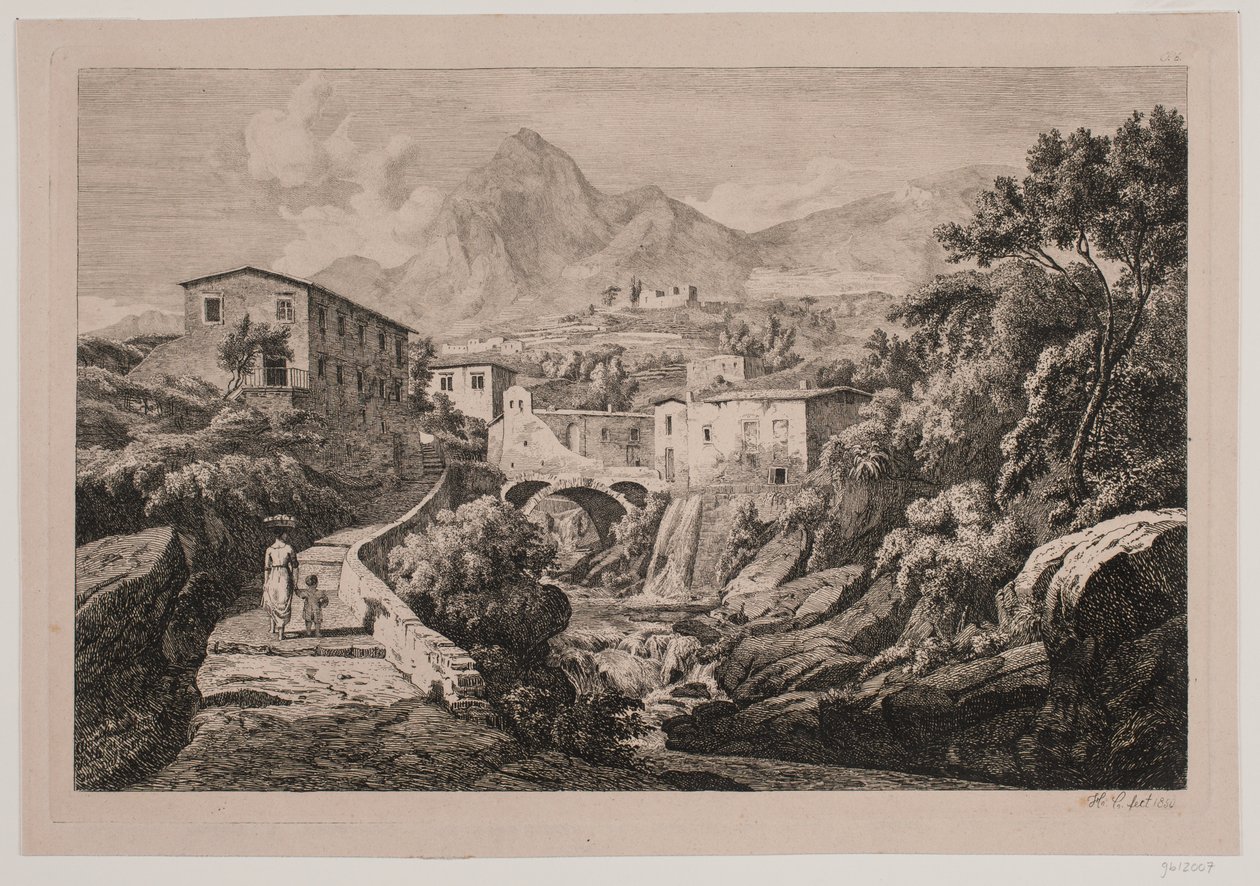 Estanque del molino en Amalfi de Hermann Carmiencke