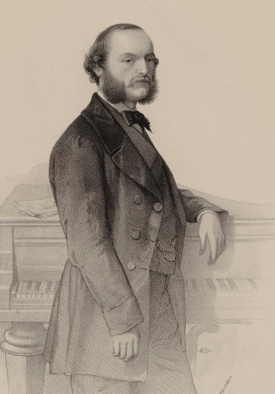 Retrato del pianista y compositor Désiré Magnus 1828-1884 de Hermann Raunheim