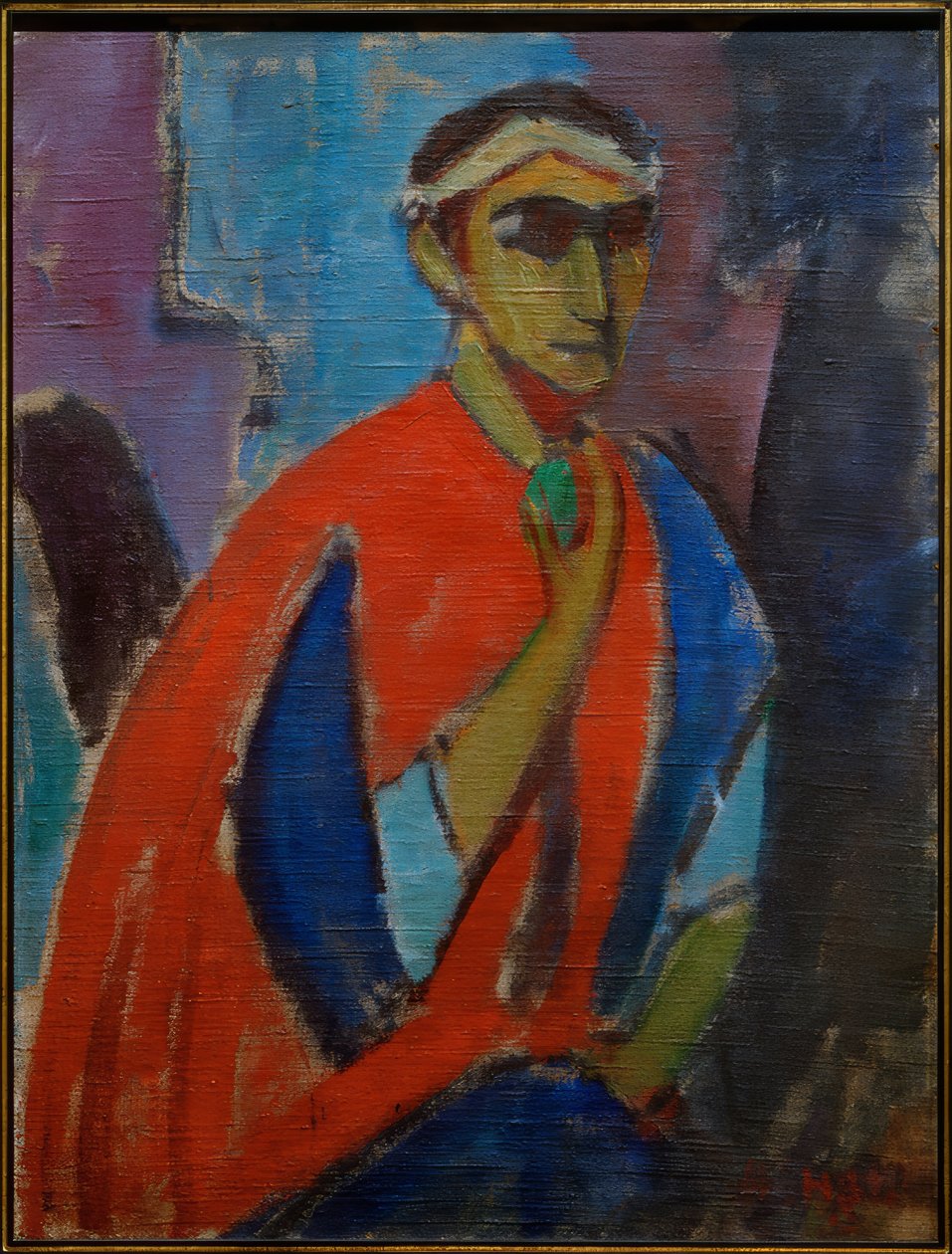 Autorretrato con disfraz (El romano) de Hermann Stenner
