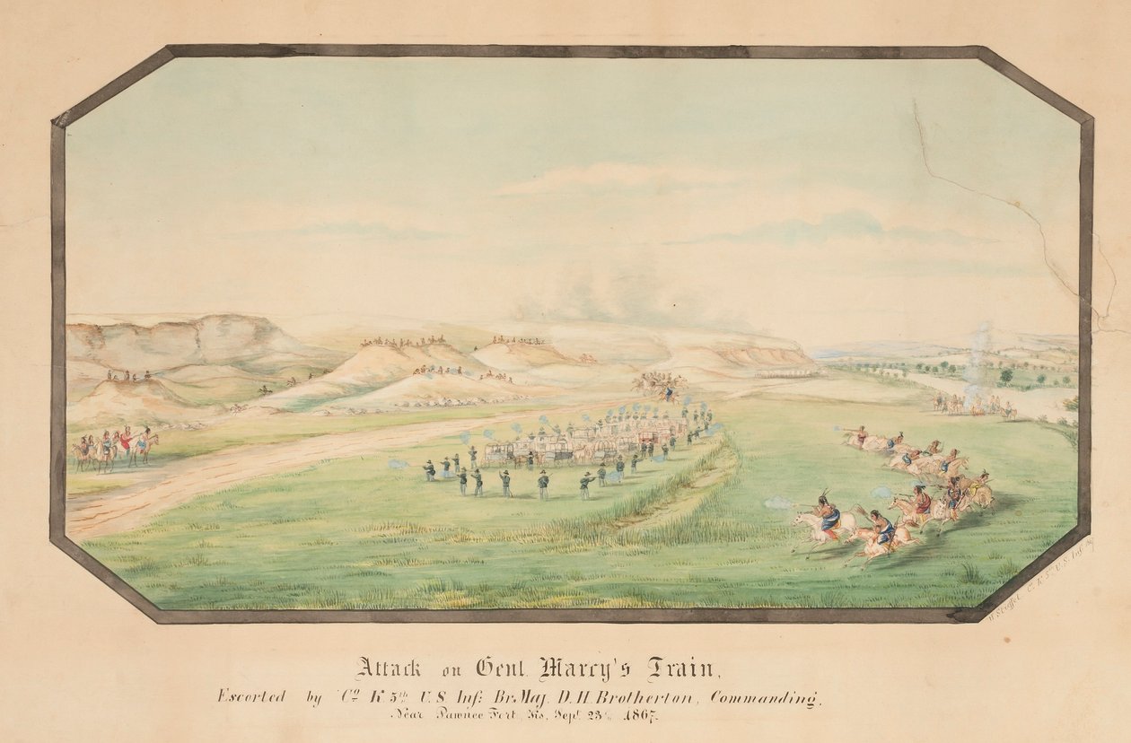 Ataque al tren del general Marcy de Hermann Stieffel
