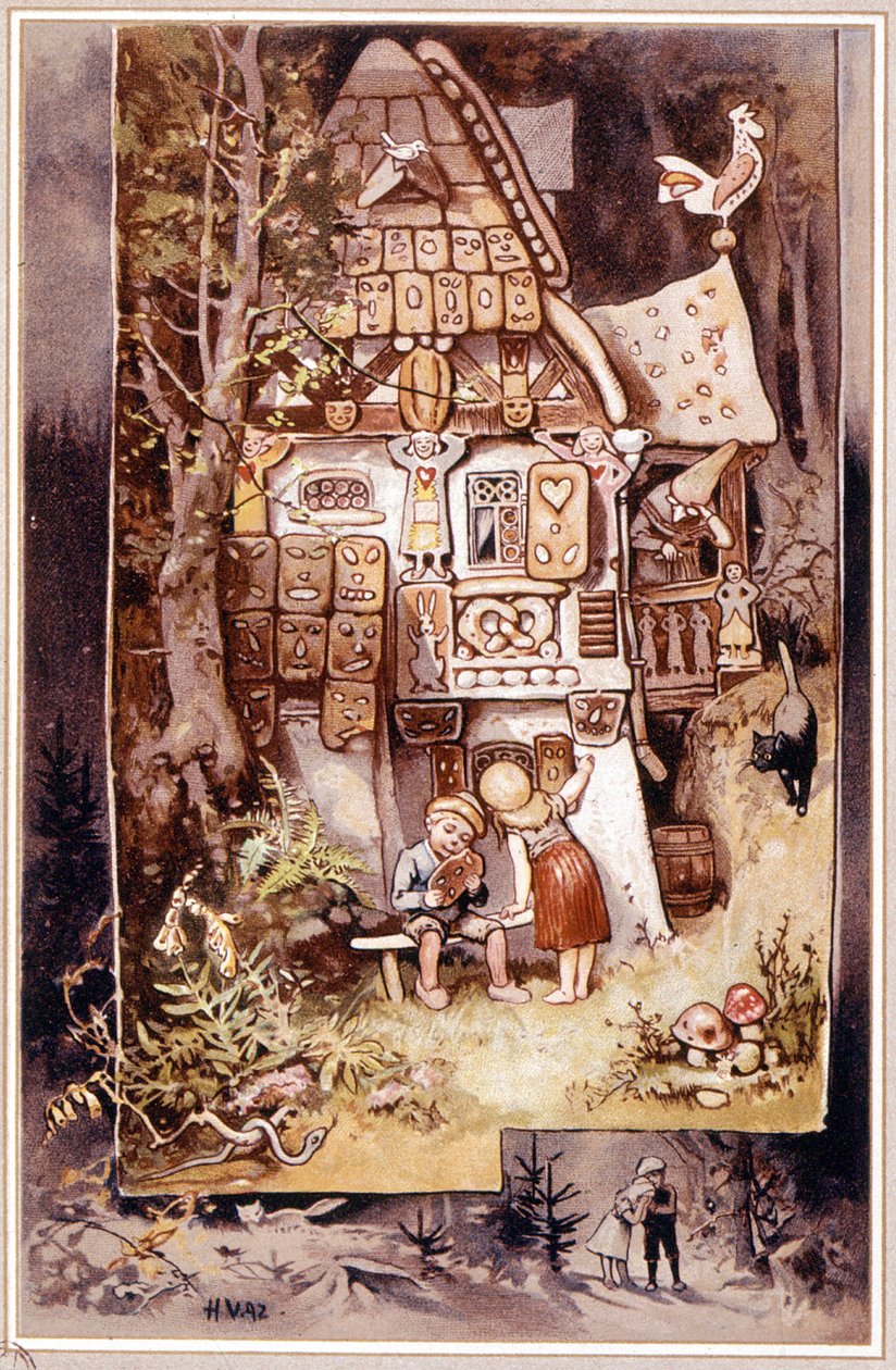 Hansel y Gretel, cuento de Grimm - ilustración de Hermann Vogel de Hermann Vogel