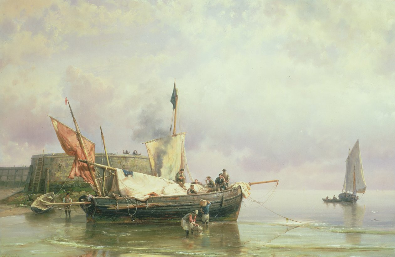 Escena Marina de Johannes Hermann Barend Koekkoek