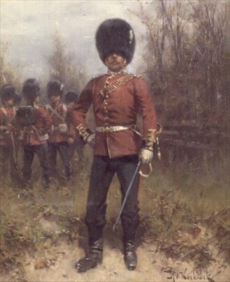 Retrato de un Oficial de la Guardia de Granaderos de Hermanus Koekkoek