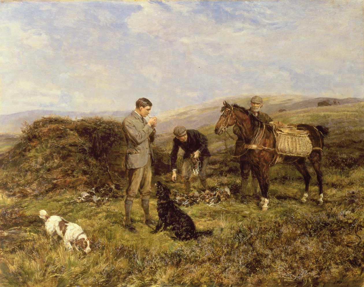 Caza de Urogallos, 1901 de Heywood Hardy