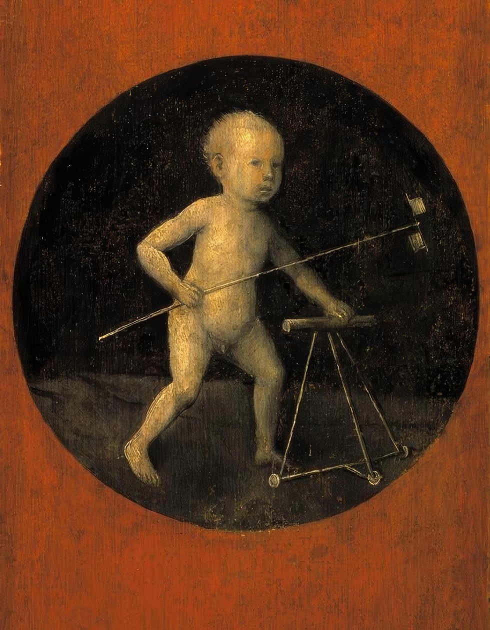 Niño con molinillo y andador de Hieronymus Bosch
