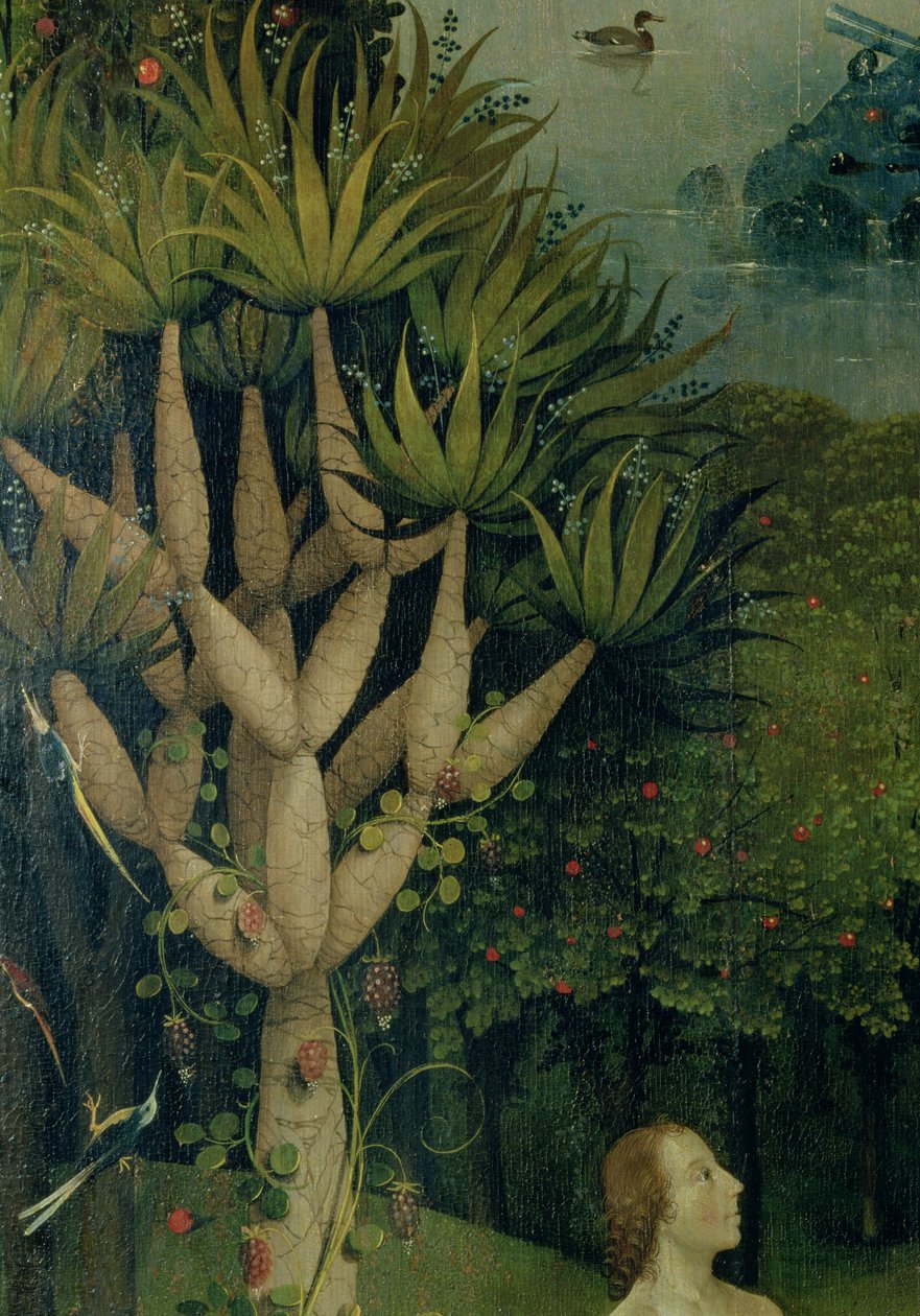El Árbol del Conocimiento del Bien y del Mal, detalle del panel derecho de El Jardín de las Delicias, c.1500 de Hieronymus Bosch