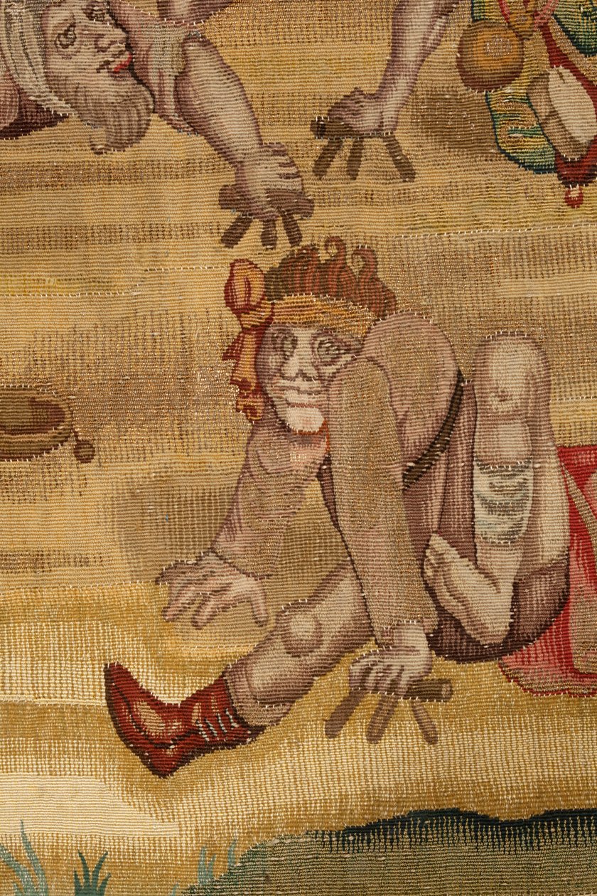 Tapiz inspirado en la obra de El Bosco, c.1560 (oro, plata, seda y lana) de Hieronymus (after) Bosch
