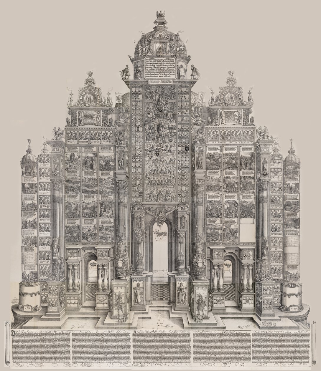 Arco de honor, 1515, impreso 151718 de Hieronymus Andreae