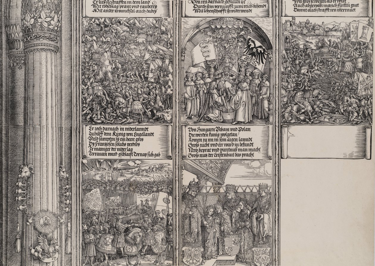 Alianza de Maximiliano con Enrique VIII, La Doble Boda en Viena, La Campaña en Gelde de Hieronymus Andreae