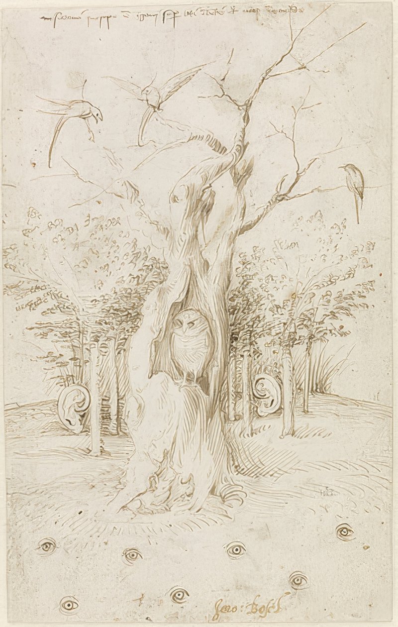 El campo tiene ojos, el bosque tiene oídos de Hieronymus Bosch