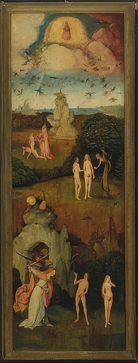 El carro de heno (Tríptico). Panel izquierdo. Alrededor de 1515 de Hieronymus Bosch