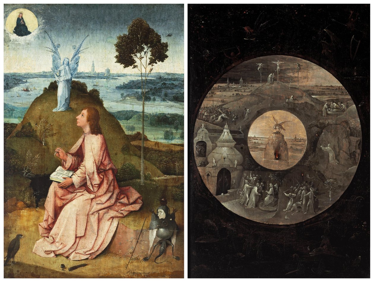 Juan en Patmos / Escenas de la Pasión de Cristo de Hieronymus Bosch