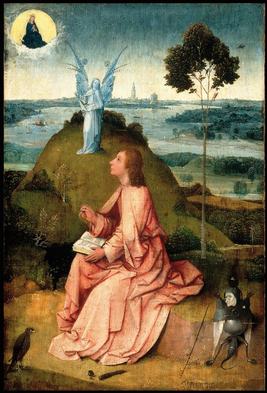 San Juan Evangelista en Patmos, c. 1505 de Hieronymus Bosch