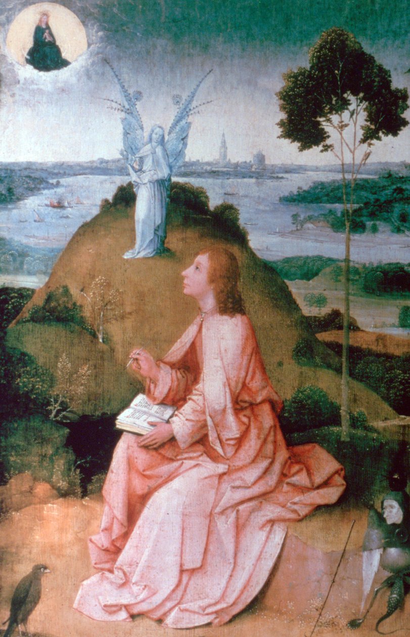 San Juan Evangelista en Patmos, 1504-1505 de Hieronymus Bosch