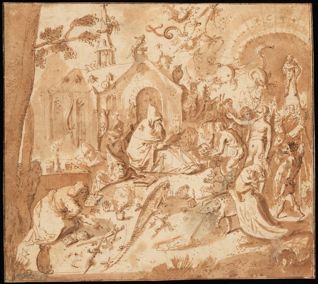 Tentación de San Antonio de Hieronymus Bosch