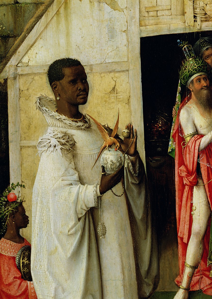 La adoración de los magos: (detalle) de Hieronymus Bosch