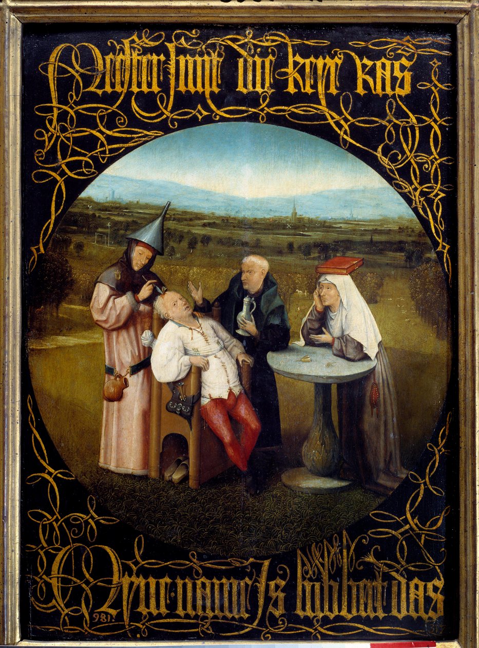 La extracción de la piedra de la locura de Hieronymus Bosch