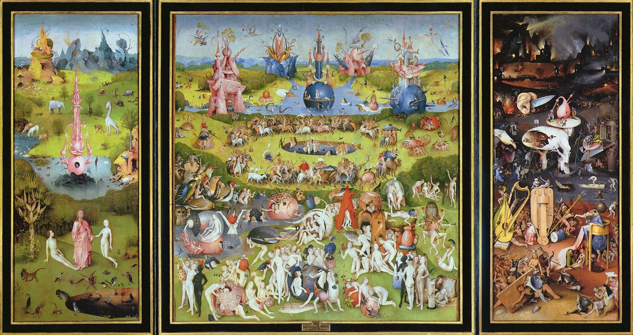 El jardín de las delicias, 1500s de Hieronymus Bosch