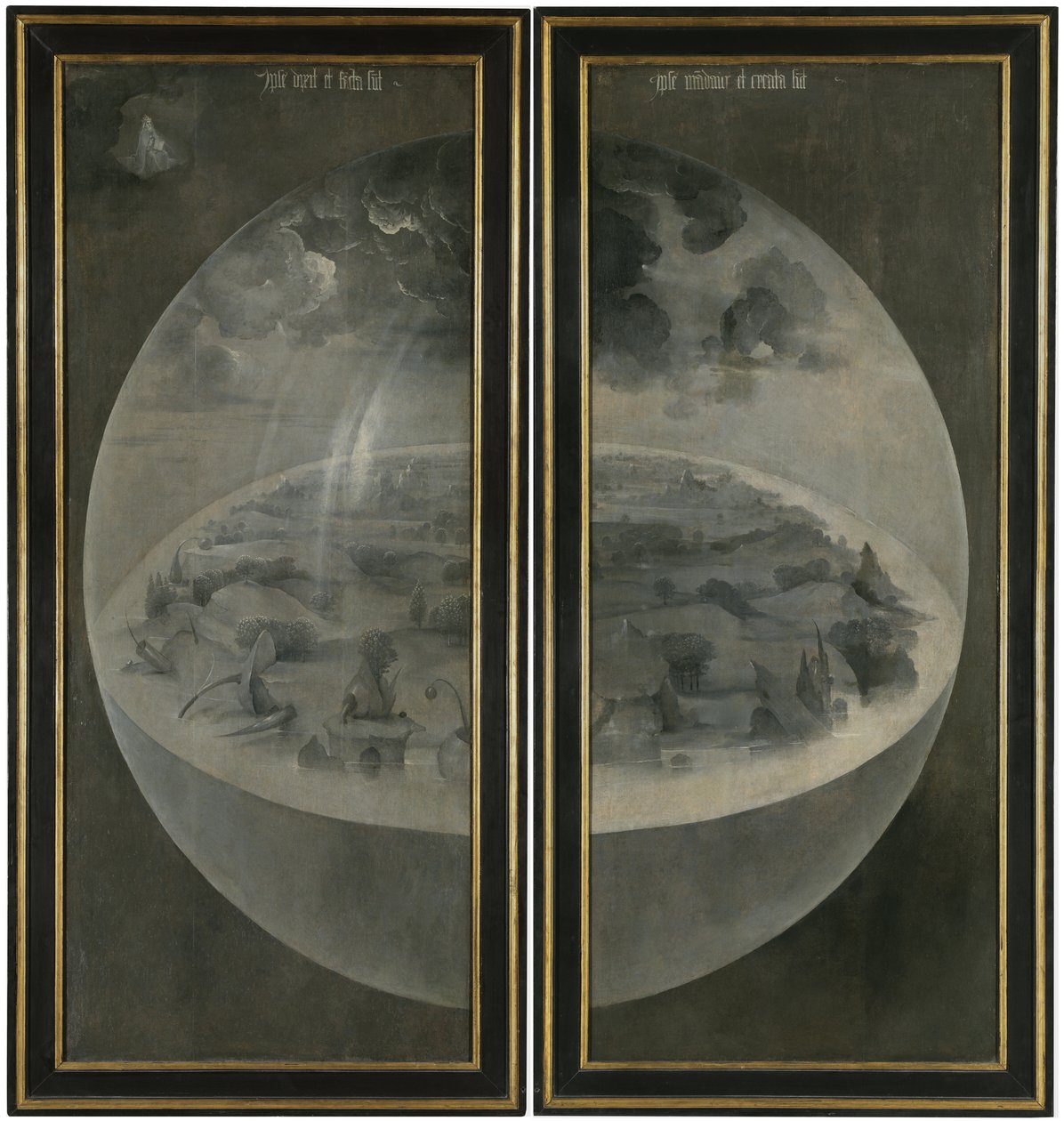 El Jardín de las Delicias. Tríptico, reverso: La Creación de Hieronymus Bosch