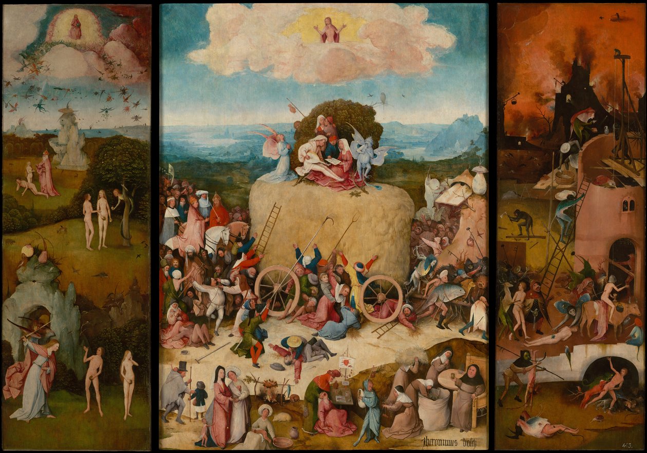 Tríptico de Haywain, hacia 1516 de Hieronymus Bosch