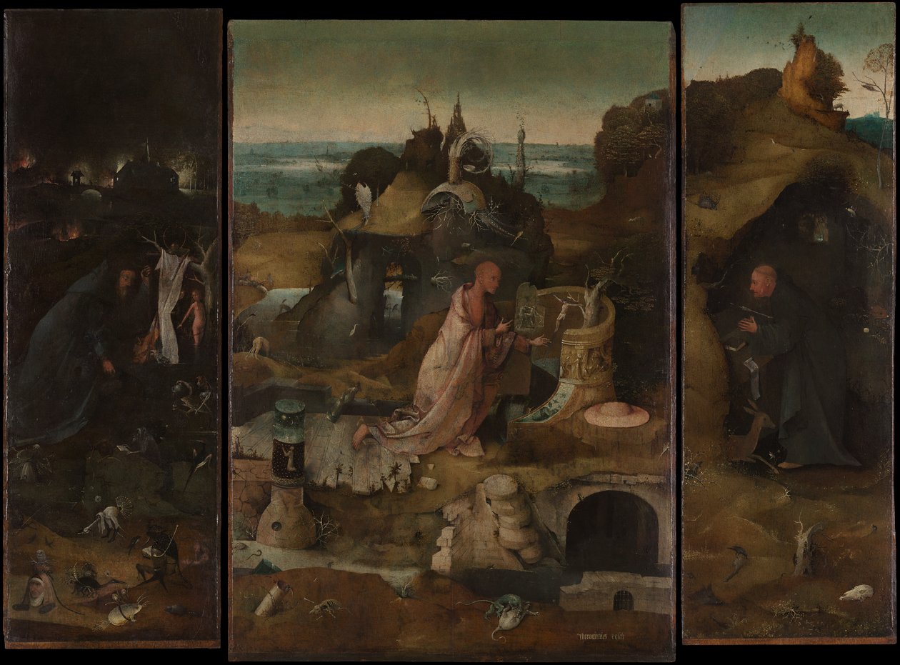 Los santos ermitaños, hacia 1493 de Hieronymus Bosch